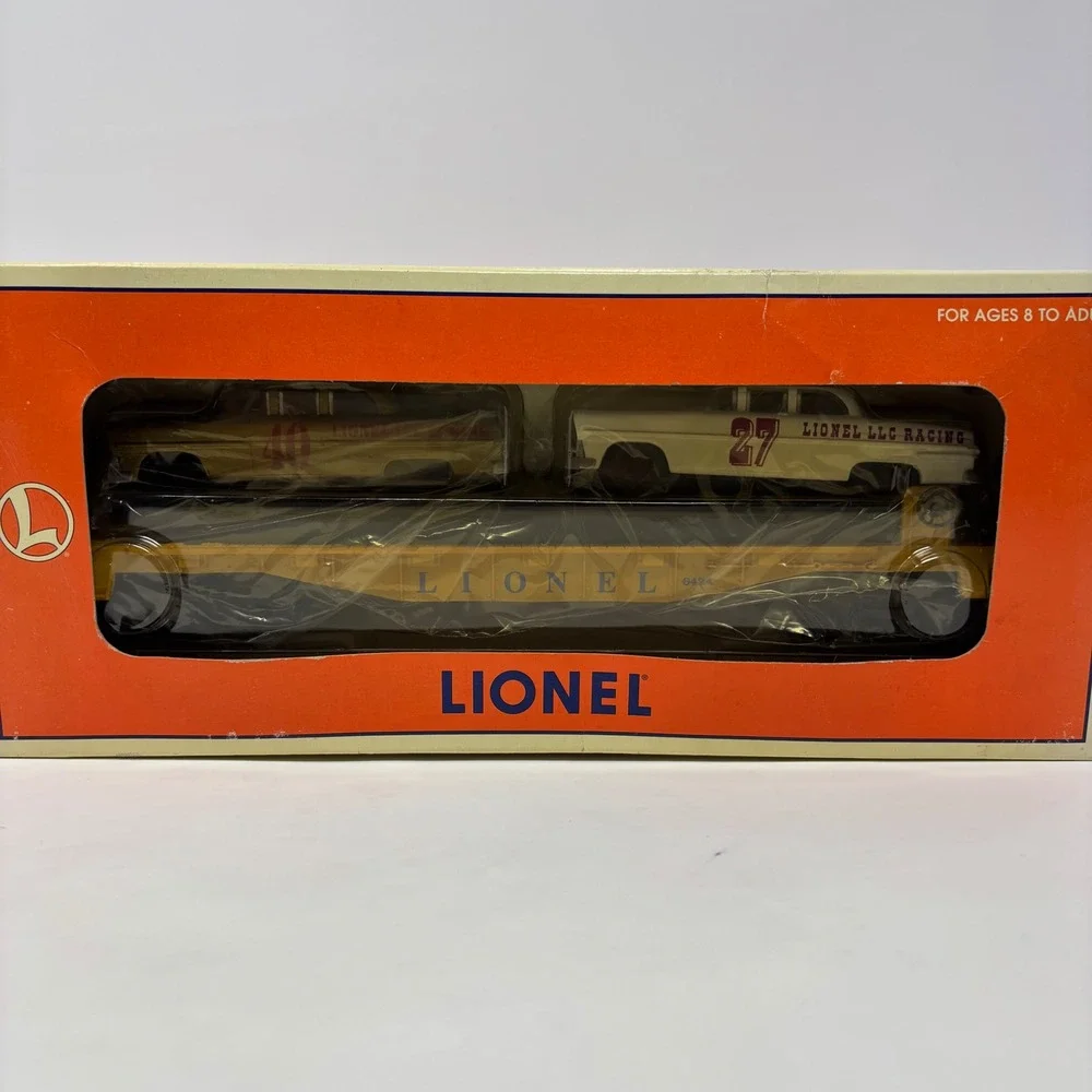 Lionel 6424 Circle-L Racing Flatcar with Stock Cars 6-19423 Die-Cast Metal